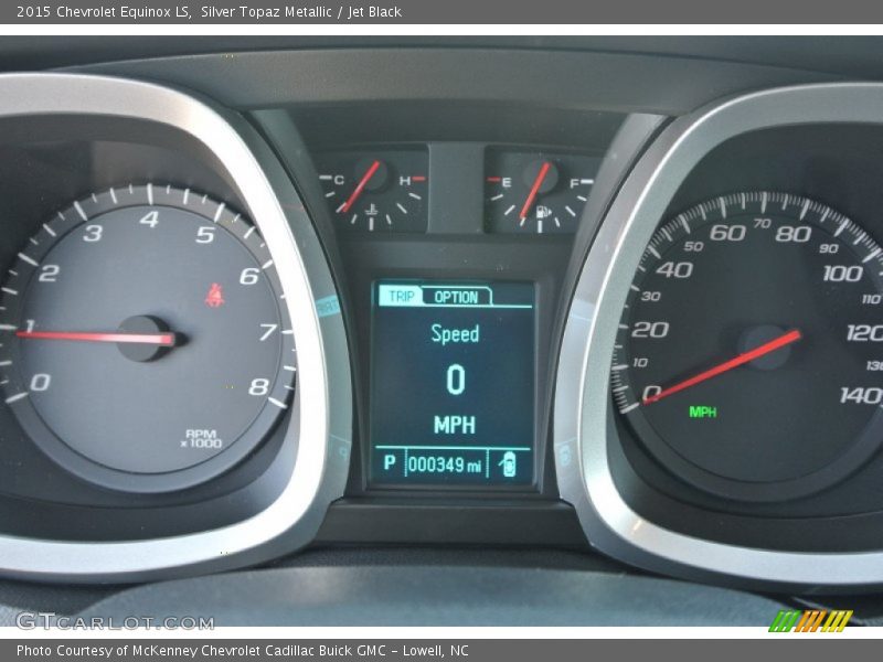 Silver Topaz Metallic / Jet Black 2015 Chevrolet Equinox LS