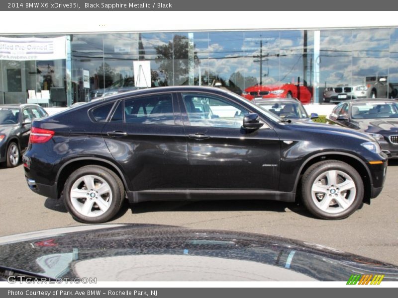 Black Sapphire Metallic / Black 2014 BMW X6 xDrive35i