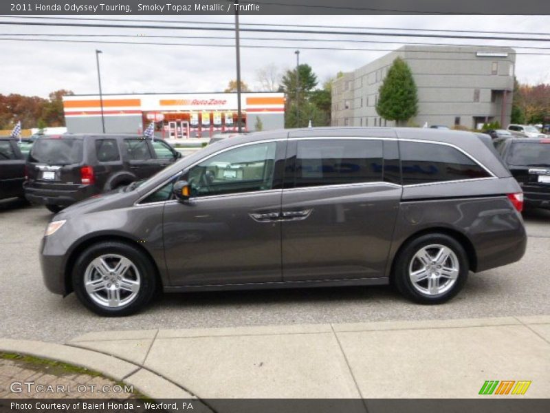 Smoky Topaz Metallic / Truffle 2011 Honda Odyssey Touring