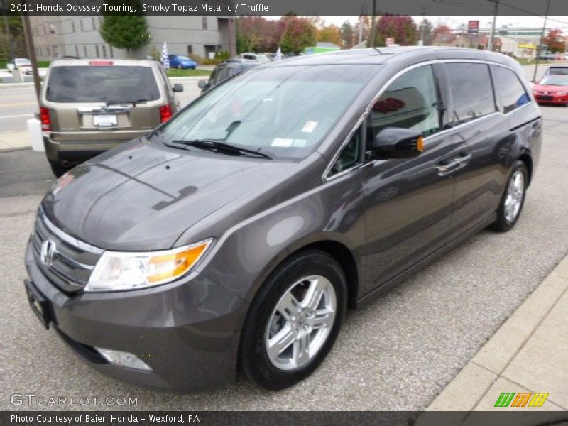 Smoky Topaz Metallic / Truffle 2011 Honda Odyssey Touring