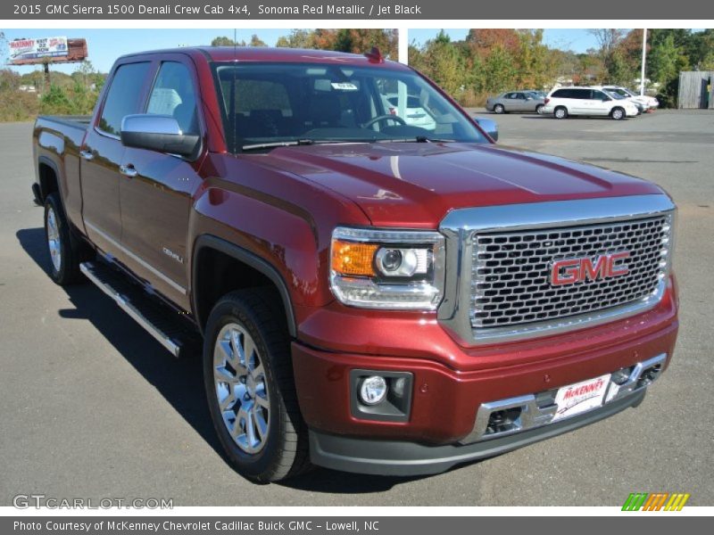 Sonoma Red Metallic / Jet Black 2015 GMC Sierra 1500 Denali Crew Cab 4x4