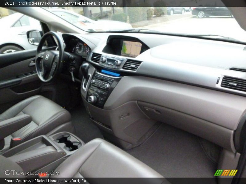 Smoky Topaz Metallic / Truffle 2011 Honda Odyssey Touring