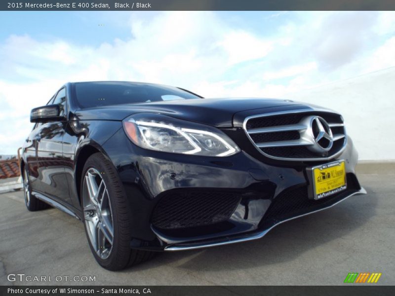 Black / Black 2015 Mercedes-Benz E 400 Sedan