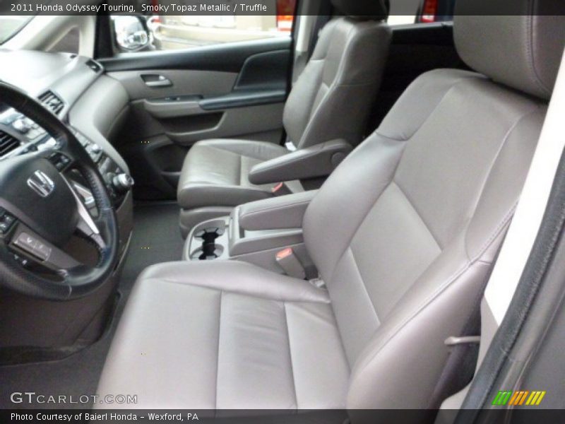 Smoky Topaz Metallic / Truffle 2011 Honda Odyssey Touring