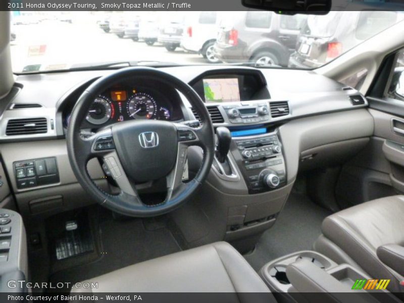 Smoky Topaz Metallic / Truffle 2011 Honda Odyssey Touring