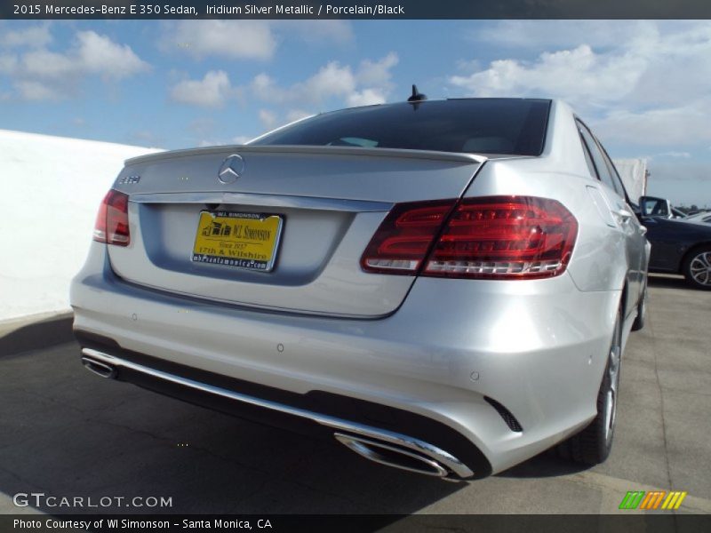 Iridium Silver Metallic / Porcelain/Black 2015 Mercedes-Benz E 350 Sedan