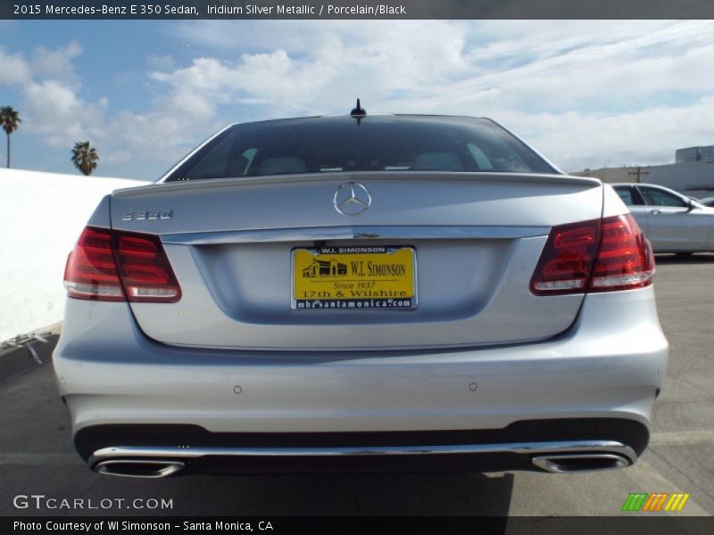 Iridium Silver Metallic / Porcelain/Black 2015 Mercedes-Benz E 350 Sedan