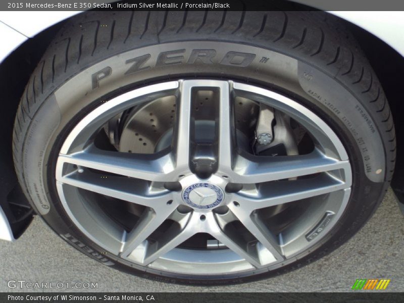 Iridium Silver Metallic / Porcelain/Black 2015 Mercedes-Benz E 350 Sedan