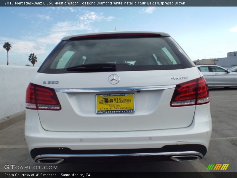 designo Diamond White Metallic / Silk Beige/Espresso Brown 2015 Mercedes-Benz E 350 4Matic Wagon