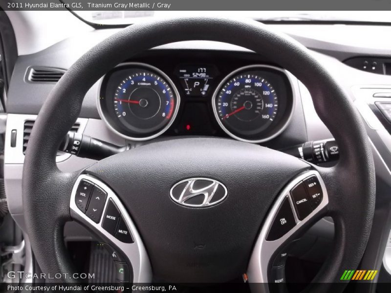 Titanium Gray Metallic / Gray 2011 Hyundai Elantra GLS