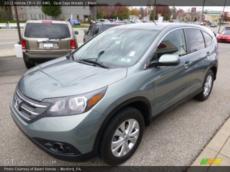 Opal Sage Metallic / Black 2012 Honda CR-V EX 4WD
