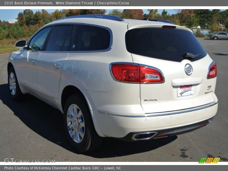 White Diamond Tricoat / Choccachino/Cocoa 2015 Buick Enclave Premium