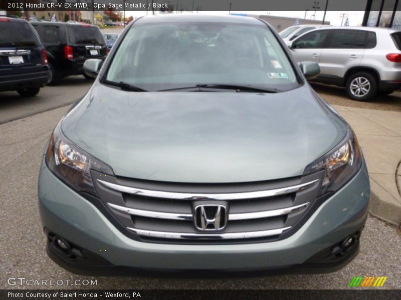Opal Sage Metallic / Black 2012 Honda CR-V EX 4WD