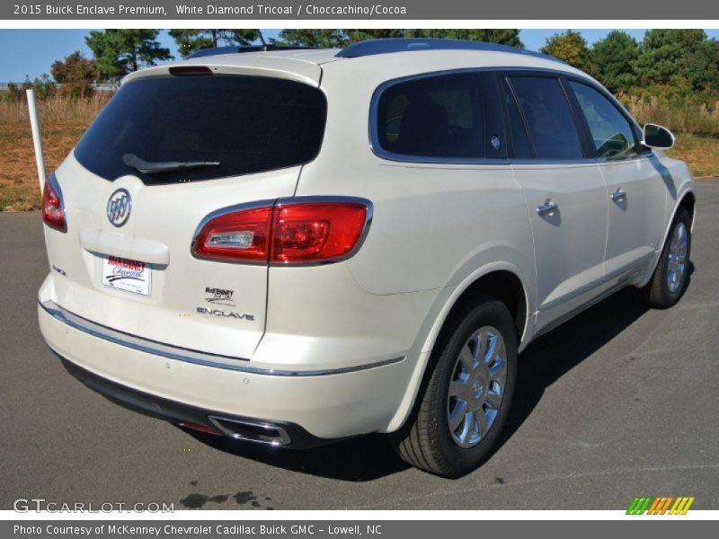 White Diamond Tricoat / Choccachino/Cocoa 2015 Buick Enclave Premium