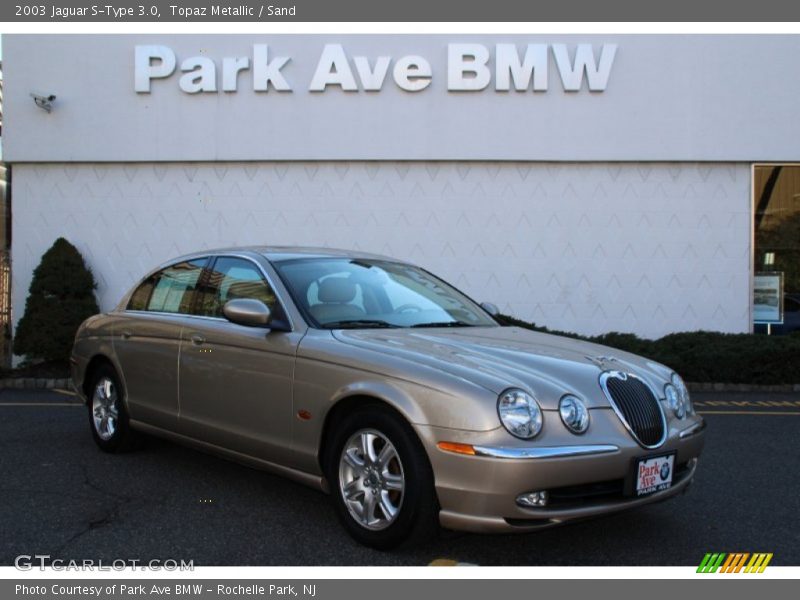 Topaz Metallic / Sand 2003 Jaguar S-Type 3.0