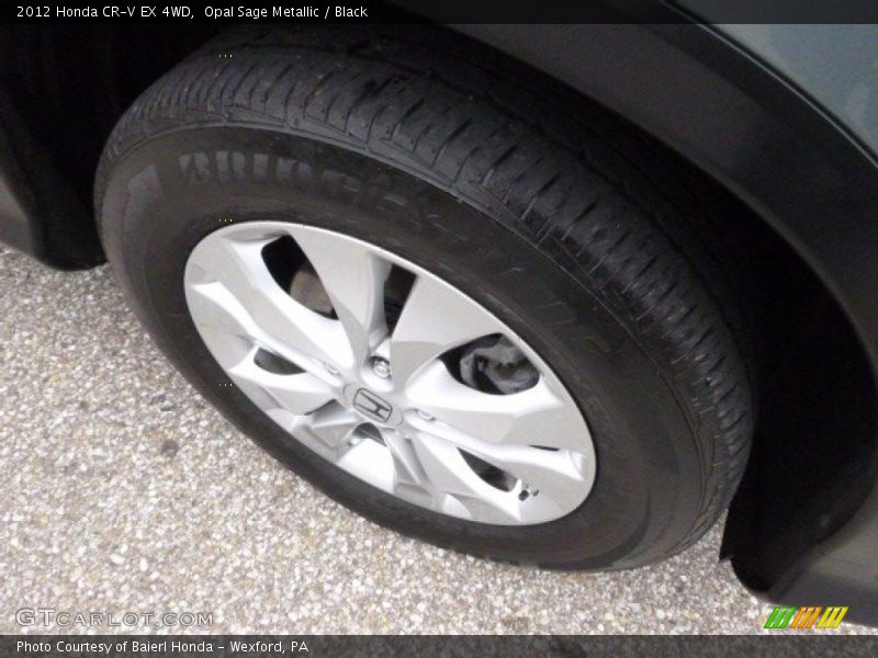 Opal Sage Metallic / Black 2012 Honda CR-V EX 4WD
