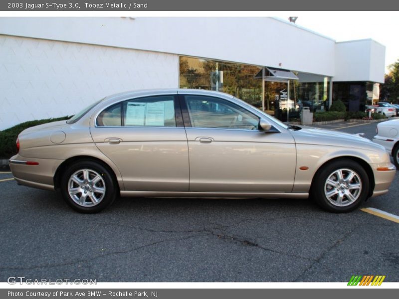 Topaz Metallic / Sand 2003 Jaguar S-Type 3.0