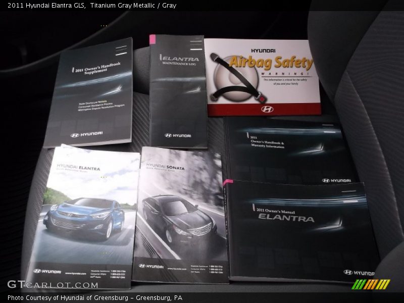 Titanium Gray Metallic / Gray 2011 Hyundai Elantra GLS