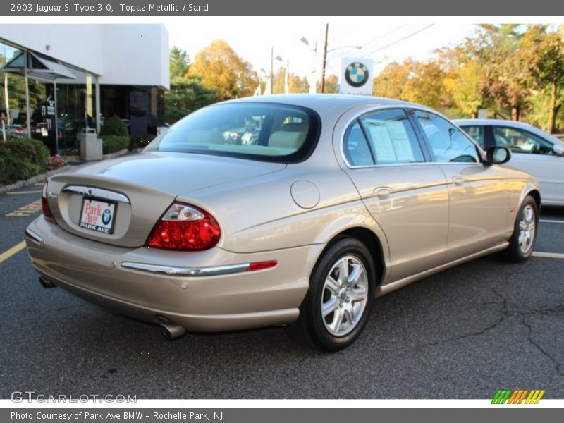 Topaz Metallic / Sand 2003 Jaguar S-Type 3.0