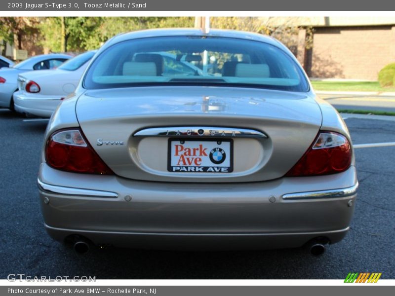 Topaz Metallic / Sand 2003 Jaguar S-Type 3.0