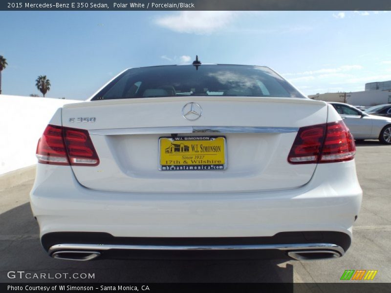 Polar White / Porcelain/Black 2015 Mercedes-Benz E 350 Sedan