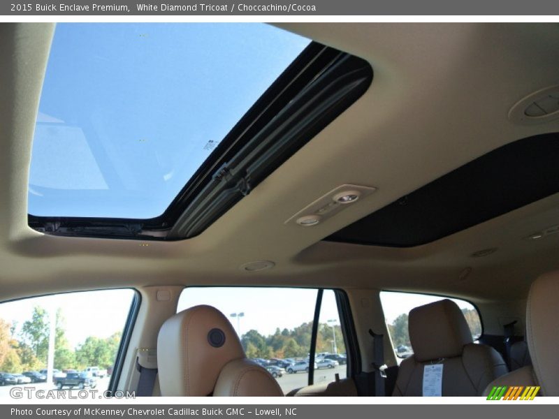 White Diamond Tricoat / Choccachino/Cocoa 2015 Buick Enclave Premium