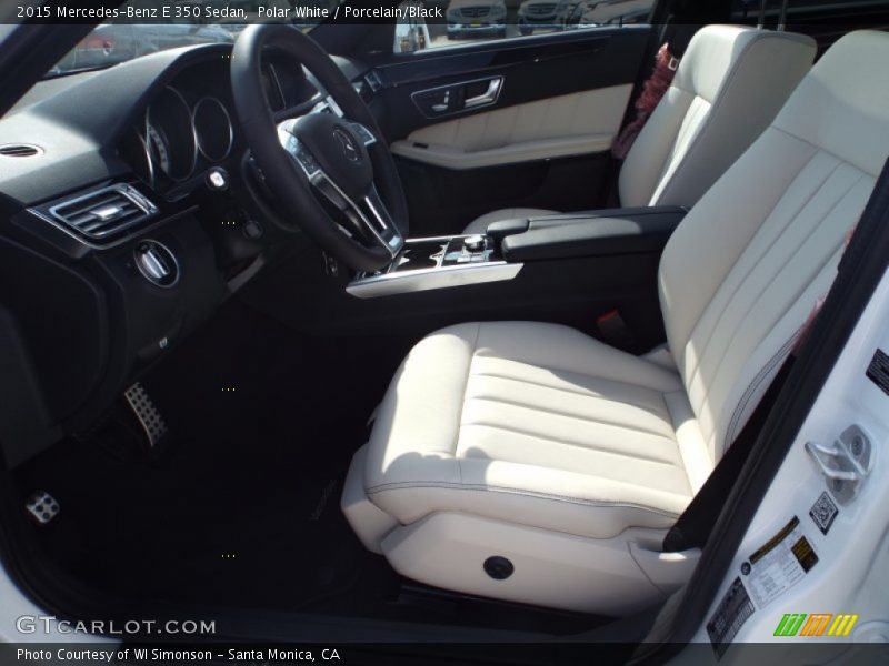Polar White / Porcelain/Black 2015 Mercedes-Benz E 350 Sedan