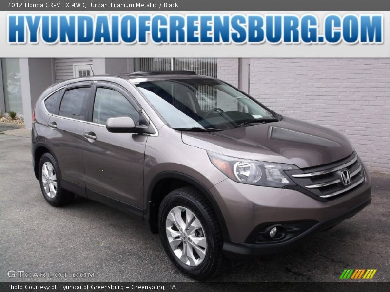 Urban Titanium Metallic / Black 2012 Honda CR-V EX 4WD
