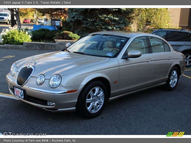 Topaz Metallic / Sand 2003 Jaguar S-Type 3.0