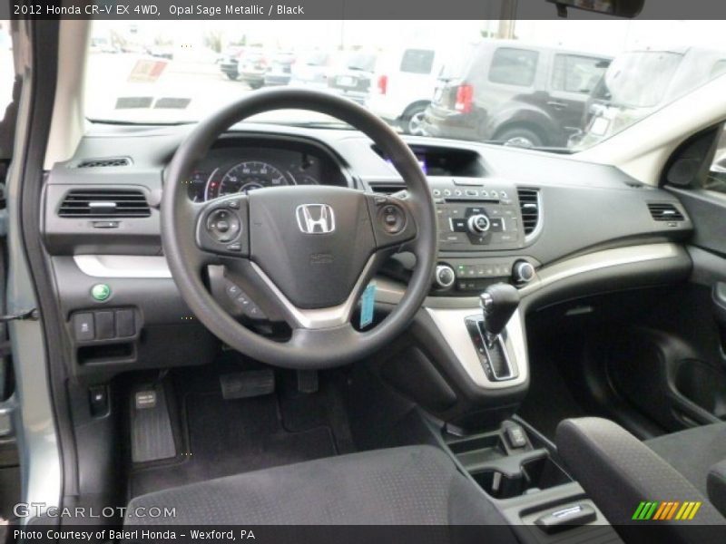 Opal Sage Metallic / Black 2012 Honda CR-V EX 4WD