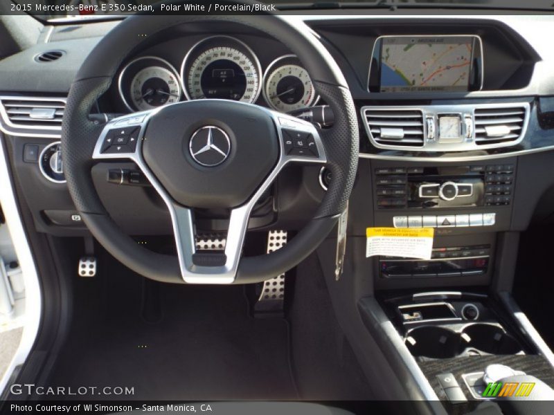 Polar White / Porcelain/Black 2015 Mercedes-Benz E 350 Sedan