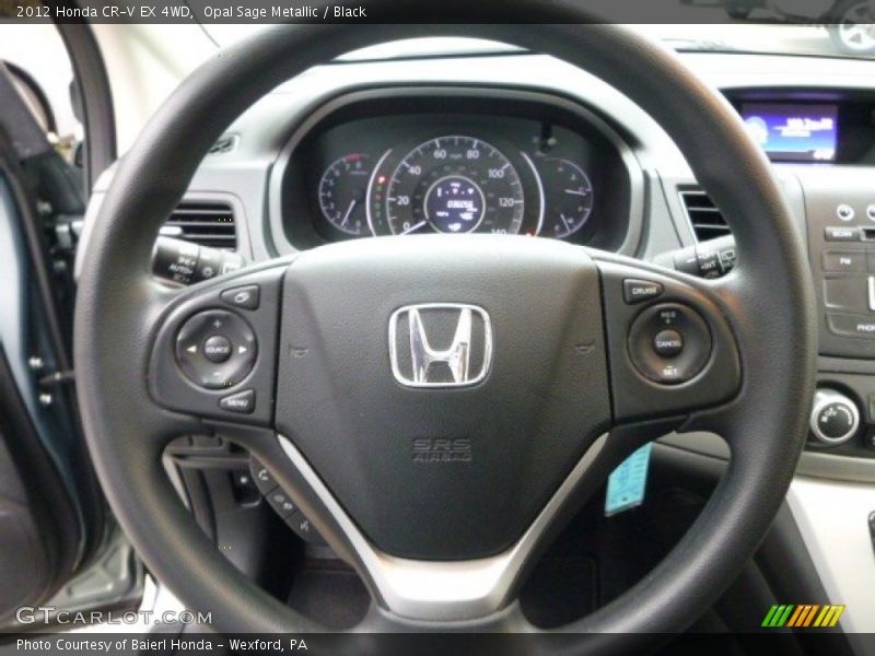 Opal Sage Metallic / Black 2012 Honda CR-V EX 4WD