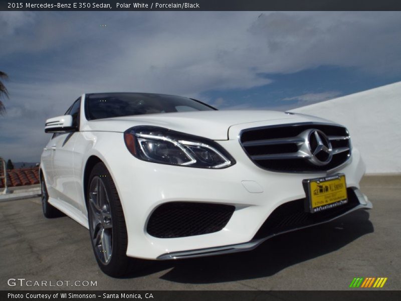 Polar White / Porcelain/Black 2015 Mercedes-Benz E 350 Sedan