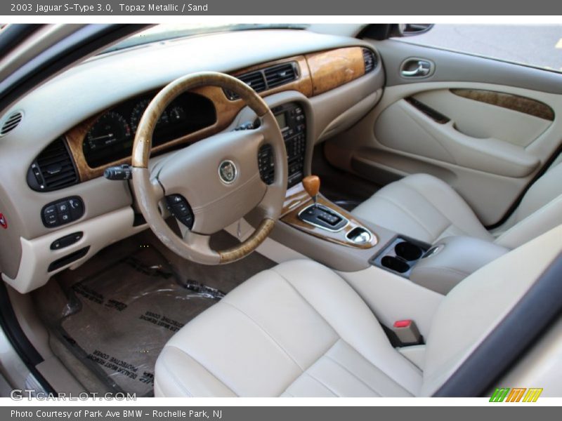 Topaz Metallic / Sand 2003 Jaguar S-Type 3.0
