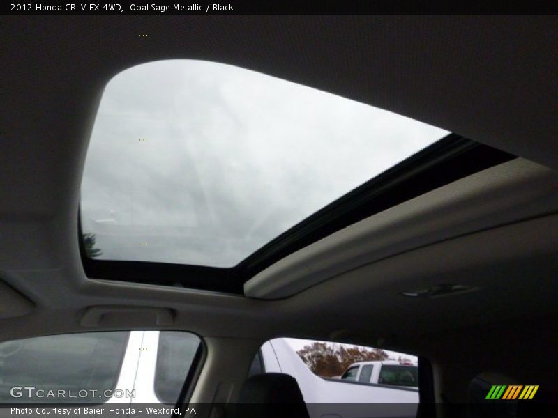 Opal Sage Metallic / Black 2012 Honda CR-V EX 4WD