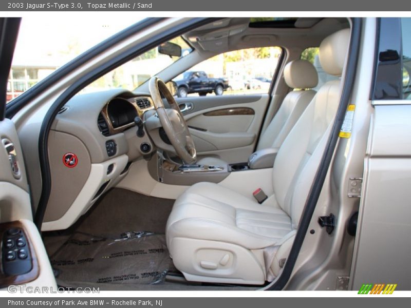 Topaz Metallic / Sand 2003 Jaguar S-Type 3.0