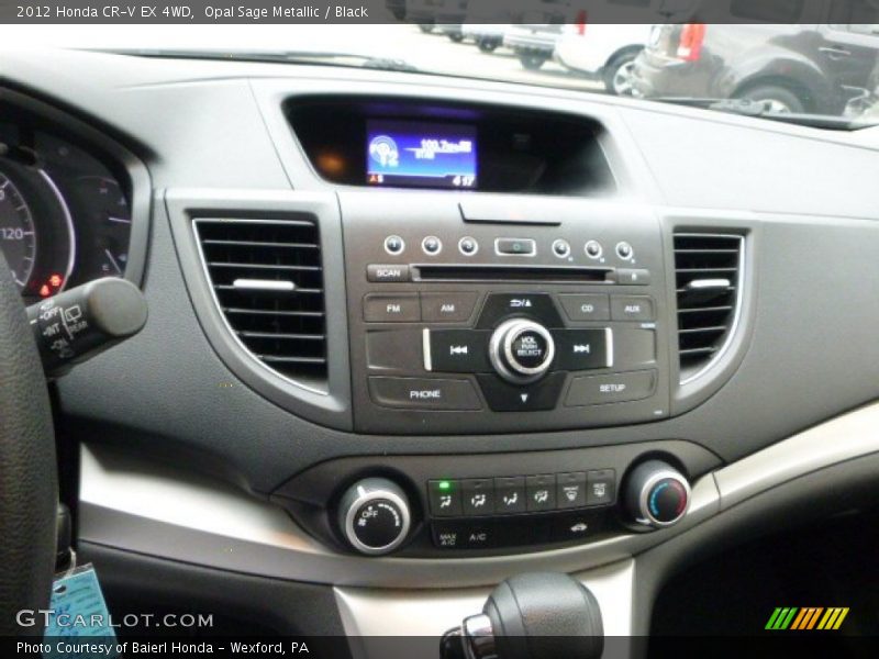 Opal Sage Metallic / Black 2012 Honda CR-V EX 4WD