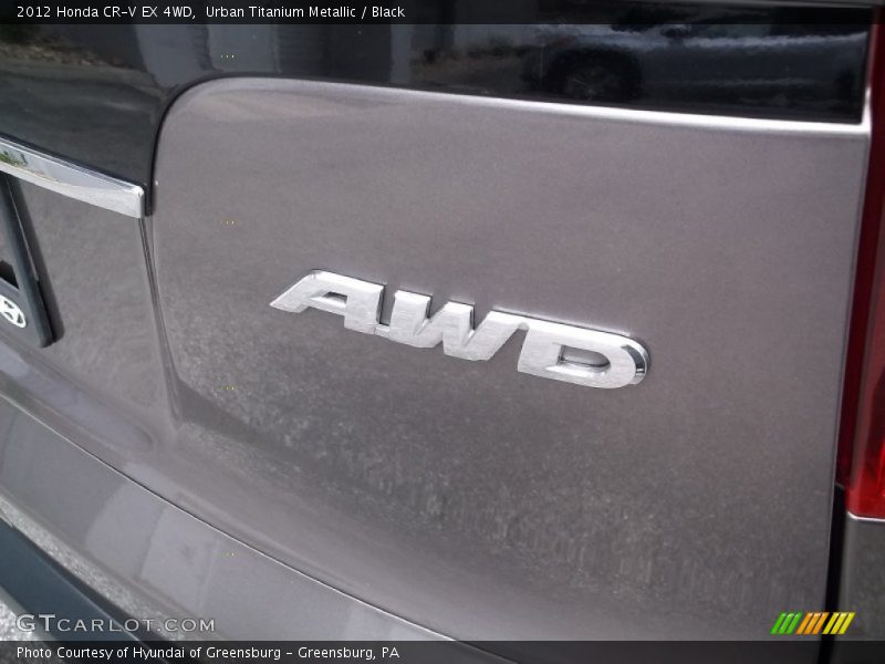 Urban Titanium Metallic / Black 2012 Honda CR-V EX 4WD