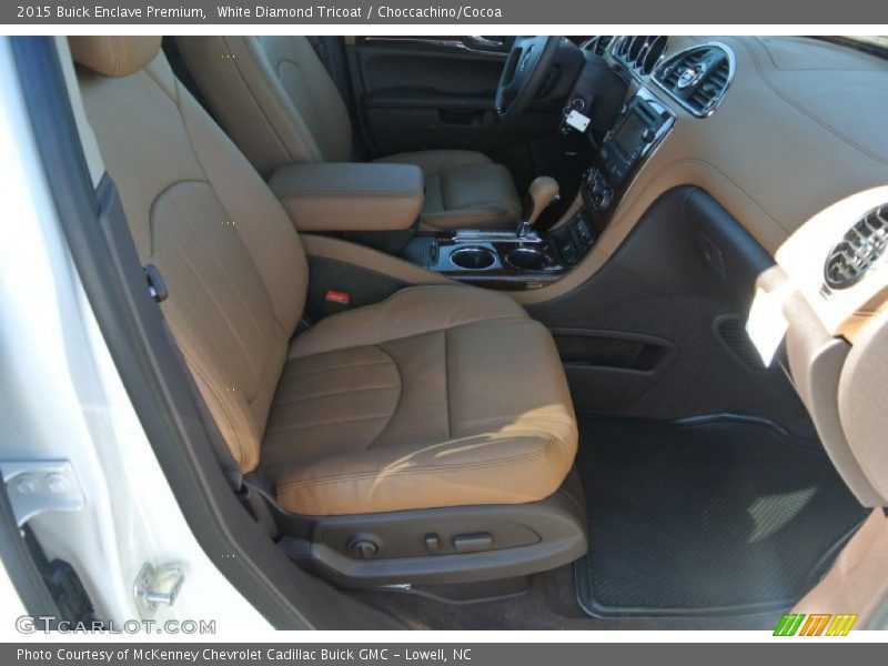 White Diamond Tricoat / Choccachino/Cocoa 2015 Buick Enclave Premium