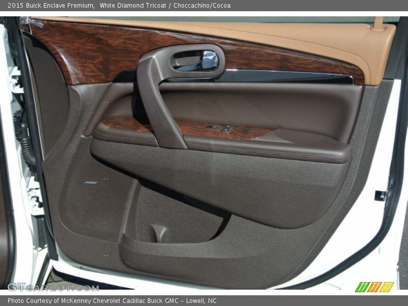White Diamond Tricoat / Choccachino/Cocoa 2015 Buick Enclave Premium