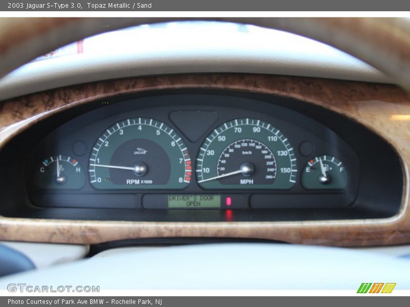 Topaz Metallic / Sand 2003 Jaguar S-Type 3.0