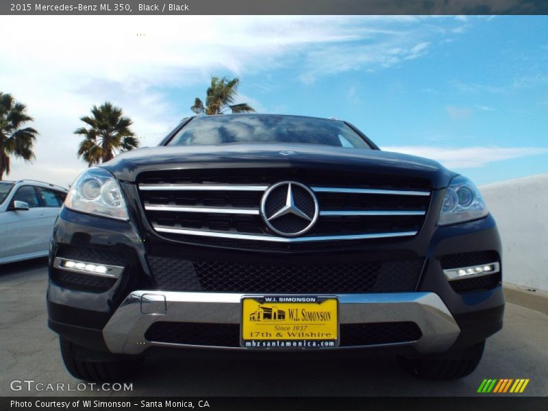 Black / Black 2015 Mercedes-Benz ML 350