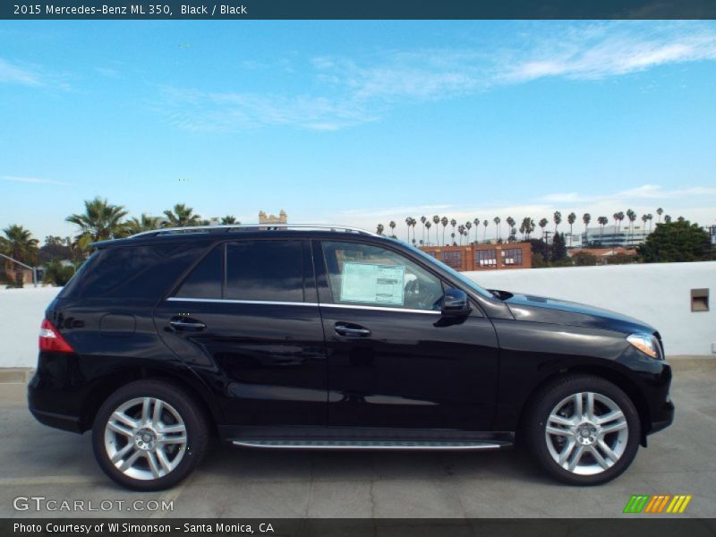 Black / Black 2015 Mercedes-Benz ML 350