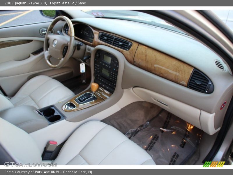 Topaz Metallic / Sand 2003 Jaguar S-Type 3.0