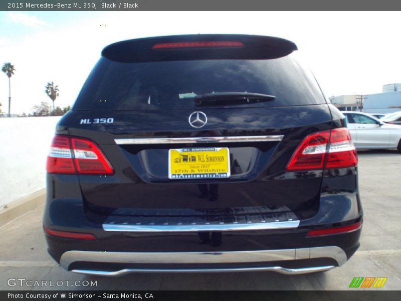 Black / Black 2015 Mercedes-Benz ML 350