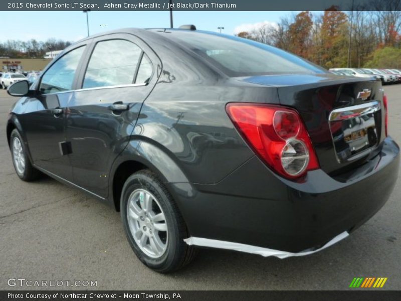 Ashen Gray Metallic / Jet Black/Dark Titanium 2015 Chevrolet Sonic LT Sedan