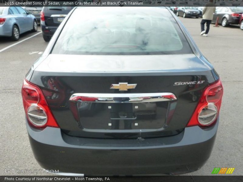 Ashen Gray Metallic / Jet Black/Dark Titanium 2015 Chevrolet Sonic LT Sedan