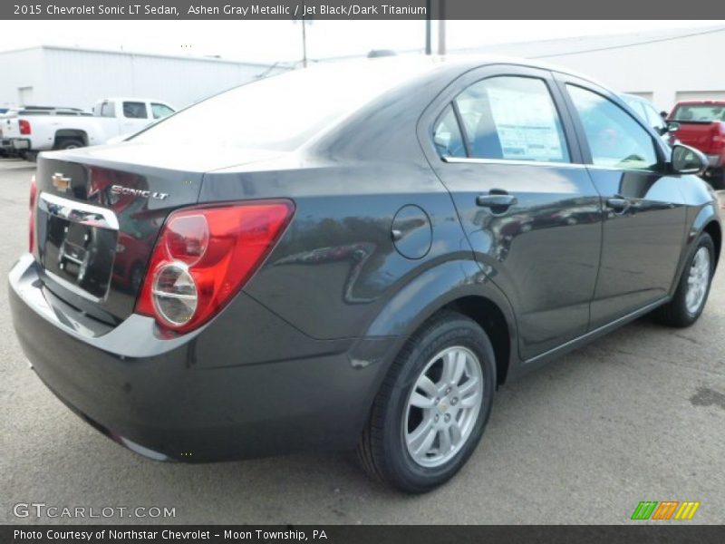 Ashen Gray Metallic / Jet Black/Dark Titanium 2015 Chevrolet Sonic LT Sedan
