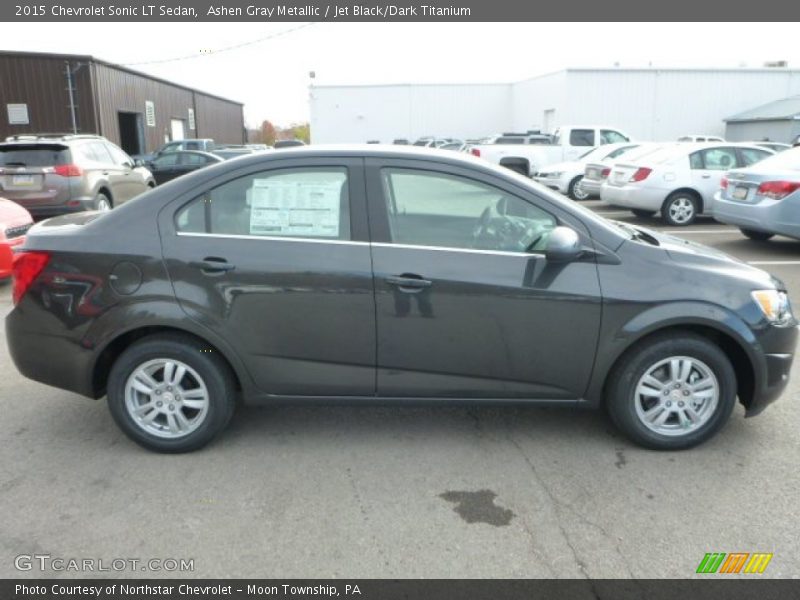 Ashen Gray Metallic / Jet Black/Dark Titanium 2015 Chevrolet Sonic LT Sedan