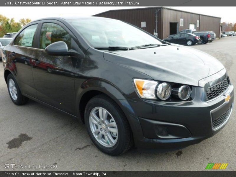 Ashen Gray Metallic / Jet Black/Dark Titanium 2015 Chevrolet Sonic LT Sedan